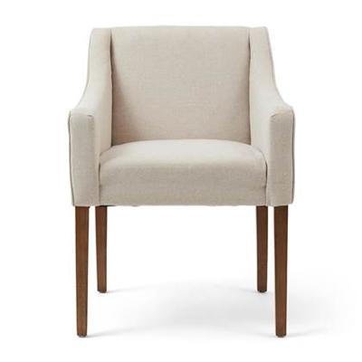 Rivièra Maison Eetkamerstoel 'Savile Row' Oxford Weave, kleur Flanders Flax Rivièra Maison Eetkamerstoel 'Savile Row' Oxford Weave, kleur Flanders Flax