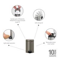 Brabantia Newicon Pedaalemmer 3L Platinum - thumbnail