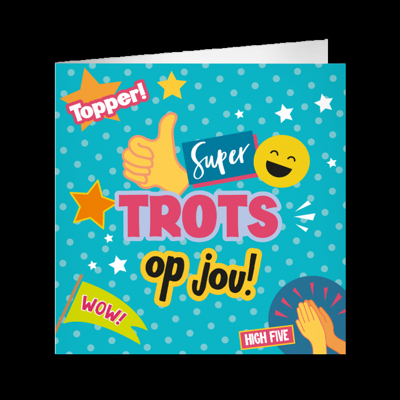 XL Greeting Cards Trots op jou