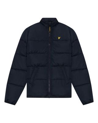 Lyle & Scott Winterjas puffer met capuchon - Z271 Dark Navy blauw