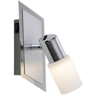 LED Wandspot Mat Chroom - 4W Warm Wit 3000K - OSRAM - Rechthoekig