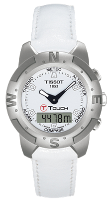 Horlogeband Tissot T33155811 / T610014627 Leder Wit 20mm Horlogeband Tissot T33155811 / T610014627 Leder Wit 20mm