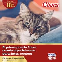 INABA Churu Puree Kattenlekkernijen Creamy Snacks, hoogwaardige eiwitten met tonijn 56 g (1 stuk), kattensnacks in premium kwaliteit - thumbnail