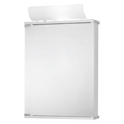 Go by Van Marcke Entro spiegelkast - 50x74x14cm - met verlichting - 1 stopcontact - MDF wit 111911020-0140