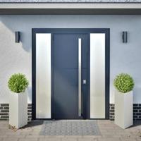 VidaXL Plantenbakken 2 st driehoek 40x40x75 cm roestvrij staal - thumbnail