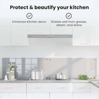 VidaXL Keuken spatscherm 2 pcs lichtgrijs 90 x 40 cm gehard glas - thumbnail