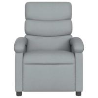 Fauteuil elektrisch verstelbaar stof lichtgrijs - thumbnail