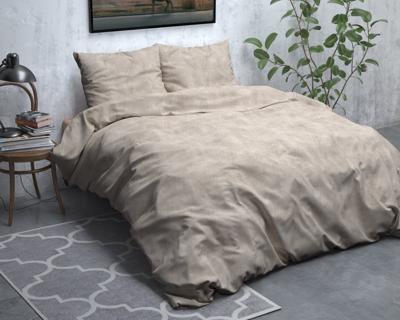 Sleeptime Flanel Washed Cotton Taupe 200 x 200/220 cm