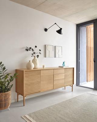 Kave Home Dressoir 'Lenon' Eikenhout, 200cm Kave Home Dressoir 'Lenon' Eikenhout, 200cm