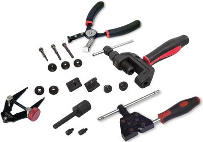 Bikeservice ketting-breek en -klink gereedschapset "profi" montgwrkzstz chain bst 19tlg