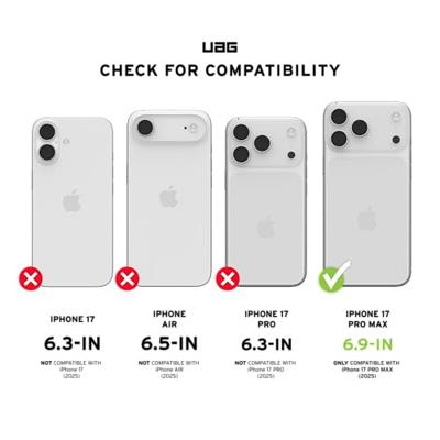 Urban Armor Gear Case Apple iPhone 17 Pro Max Transparant