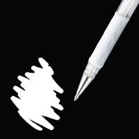 Gelschrijver Pentel K118 Grip medium wit | 12 stuks - thumbnail