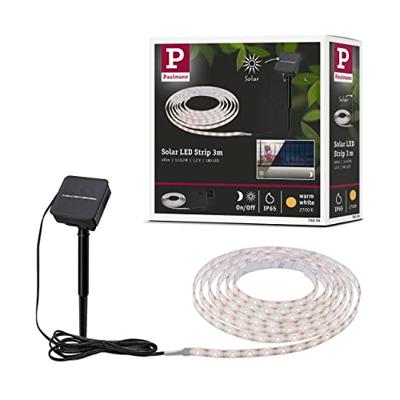 Paulmann LED-strip basisset Solar LED Stripe 3m warmweiß 78896 0.3 W Warmwit Zwart Paulmann LED-strip basisset Solar LED Stripe 3m warmweiß 78896 0.3 W Warmwit Zwart