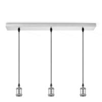 Home sweet home hanglamp pendel Vintage 3L Beam - mat staal - thumbnail