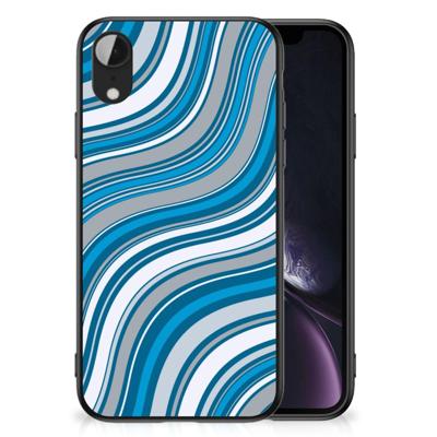 Apple iPhone XR Back Case Waves Blue
