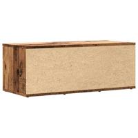Tv-meubel 80x34x30 cm bewerkt hout oud houtkleurig - thumbnail