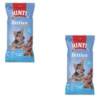 Rinti Bitties Puppy - kip & rundvlees | dubbelpak | 2 x 75 g | Aanvullend voer voor groeiende honden | Met Omega 3 voor de ontwikkeling van de hersenen | Zonder suiker en soja - thumbnail