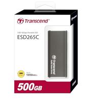 Transcend ts500gesd265c esd265c external ssd, 500gb, usb 10gbps, type c, 3d nand, 1050/ 950 mb/s - thumbnail