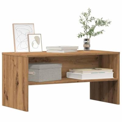 Tv-meubel 80x40x40 cm bewerkt hout artisanaal eikenkleur