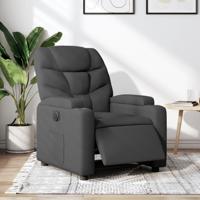 Fauteuil elektrisch verstelbaar stof donkergrijs - thumbnail