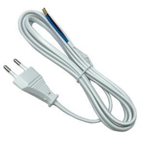 Enzo Eurosnoer 2x0,75 wit 3 meter 1065600