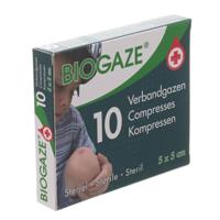 Biogaze Verbandgazen 5x5cm - thumbnail