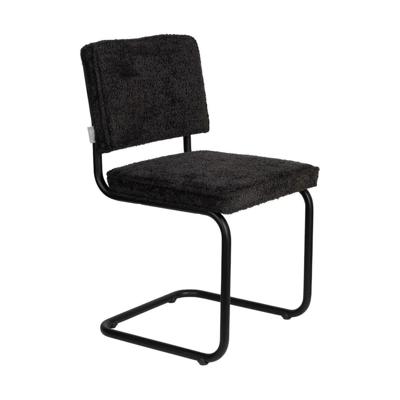 Zuiver Eetkamerstoel 'Ridge' Soft, Bouclé, kleur Zwart Zuiver Eetkamerstoel 'Ridge' Soft, Bouclé, kleur Zwart