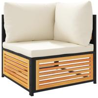 9-delige Loungeset met kussens massief acaciahout - thumbnail
