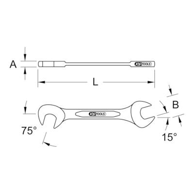 KS Tools 963.7119 963.7119 Dubbele steeksleutel Sleutelbreedte (metrisch) 4.5 mm KS Tools 963.7119 963.7119 Dubbele steeksleutel Sleutelbreedte (metrisch) 4.5 mm