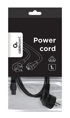 Gembird PC-186-ML12-1M electriciteitssnoer Zwart CEE7/7 C5 stekker
