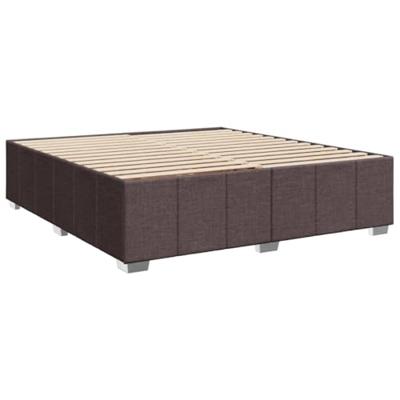 Boxspring met matras stof donkerbruin 180x200 cm - thumbnail