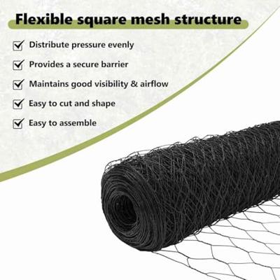 VidaXL Hexagon hek grijs 1,4 x 10 m pvc