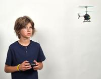 Radiografisch bestuurbare helikopter BUKI zwart - thumbnail