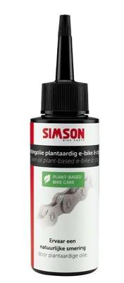 Kettingolie Simson plantaardig voor E-bike & city bike - zwart/rood