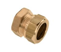 Bonfix knelkoppeling - Eindkoppeling - 12 mm - Messing - thumbnail