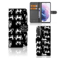 Samsung Galaxy S21 Plus | Telefoonhoesje | Met pasjeshouder | Koetjes - thumbnail