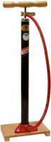 Jumbo Fietspomp op houten plank met dunlop ventiel - thumbnail