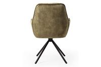 Artistiq Eetkamerstoel 'Gadi' Velvet, kleur Groen - thumbnail