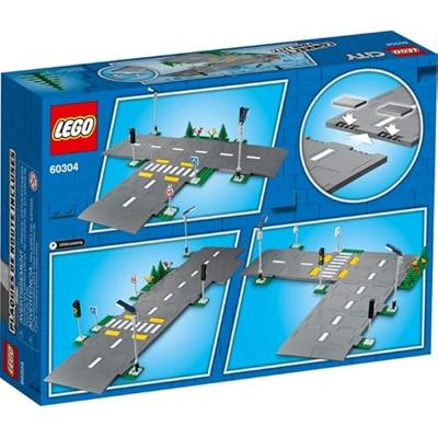 LEGO City 60304 Kruispunt om in elkaar te zetten, City bouwspel met panelen en wegen om in elkaar te zetten voor jongen of meisje