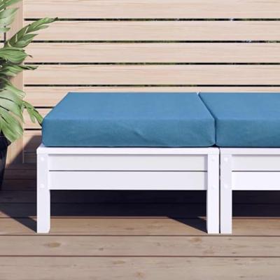 VidaXL Palletkussen 60x60x10 cm stof gemêleerd blauw