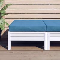 VidaXL Palletkussen 60x60x10 cm stof gemêleerd blauw - thumbnail