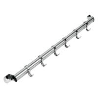 Metaltex Hangend Rek voor Keukengerei met 6 Haken 37 cm RVS - thumbnail