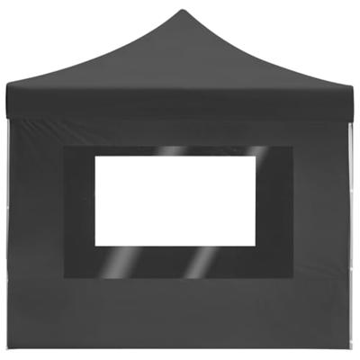 Partytent inklapbaar met wanden 4,5x3 m aluminium antraciet Partytent inklapbaar met wanden 4,5x3 m aluminium antraciet