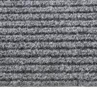 VidaXL Droogloopmat 100x450 cm grijs - thumbnail