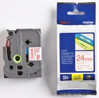 Brother TZE-252 labelprinter-tape Rood op wit - thumbnail