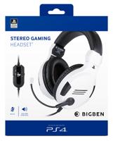 Gaming Headset met Microfoon Big Ben Interactive PS4OFHEADSETV3WHITE Wit Zwart/Wit - thumbnail