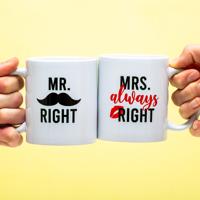 Mok Mr Right & Mrs Always Right (set van 2) - thumbnail