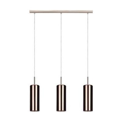 Eglo Eetkamer hanglampSelvino 3-lichts met koperkleurig glas - 98699