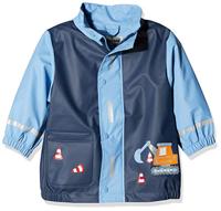 Playshoes regenjas Bouwwagen Marine-86 - thumbnail