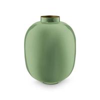 Pip Studio Vaas Metaal Middengroen 32cm - thumbnail